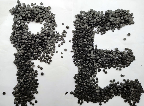 浙江黑色hdpe拉管再生颗粒