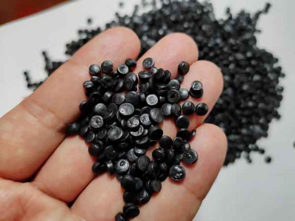 浙江黑色HDPE再生管道颗粒料